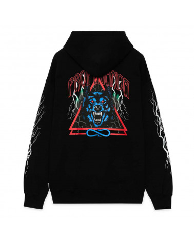 Propaganda Sweatshirt Wolf Hoodie Black