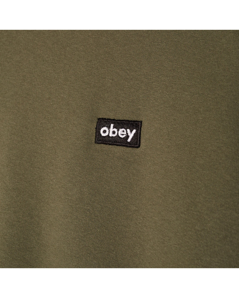 Obey Felpa Mini Box Logo Crew Speciality Fleece Thyme | Obey Shop
