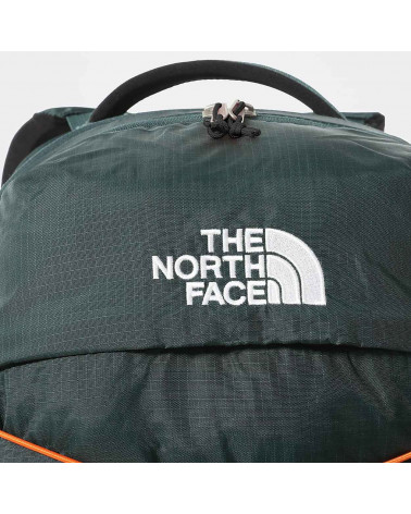 The Nort Face Backpack Borealis Dark Sage Green/Red Orange