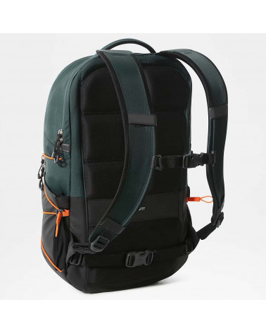 The Nort Face Backpack Borealis Dark Sage Green/Red Orange