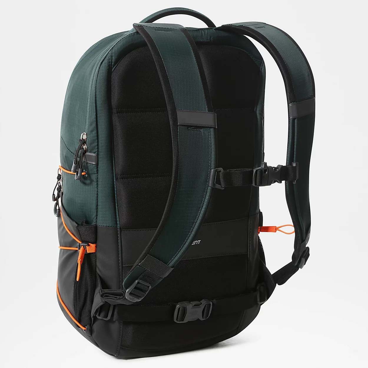 north face backpack dark green