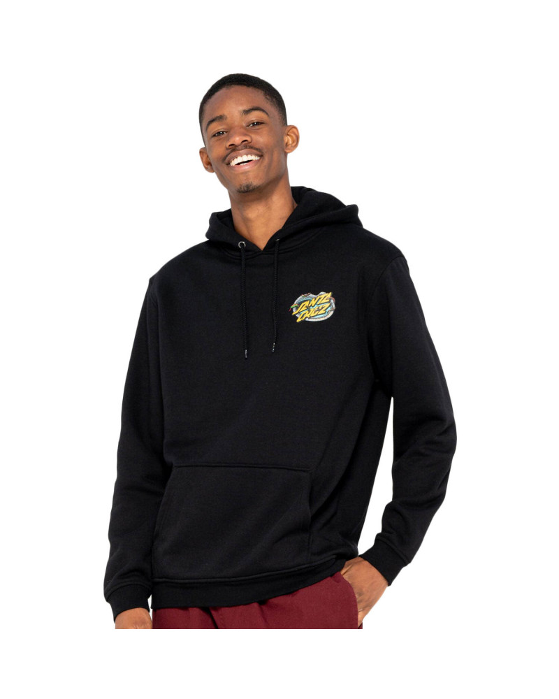 Santa Cruz Sweatshirt Pool Snakes Hand Hood Black Santa Cruz