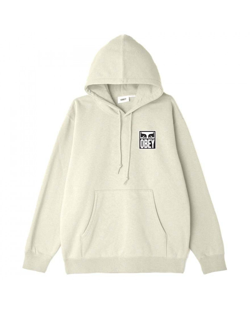 Obey Eyes Icon Hood Unbleached | Obey Sweatshirt