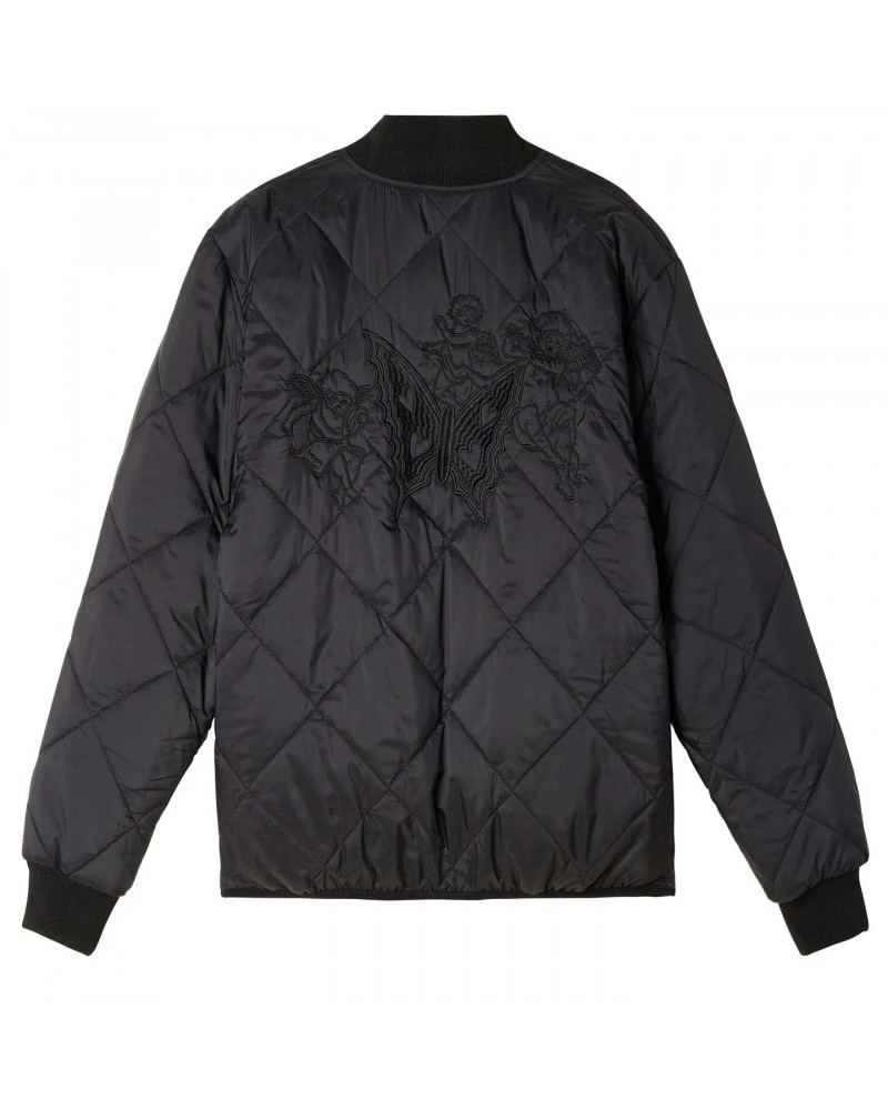 Obey Quilted Jacket Reversible Black | Online Shop Obey Jacket