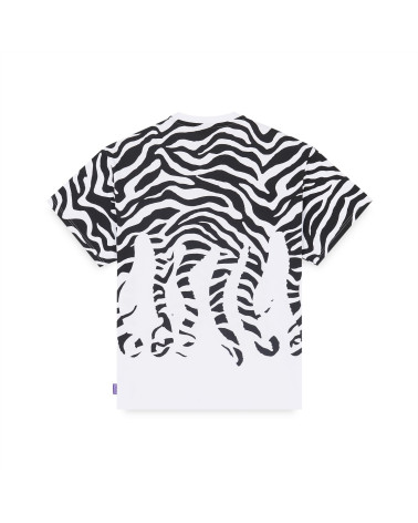 Octopus Zebra Tee White