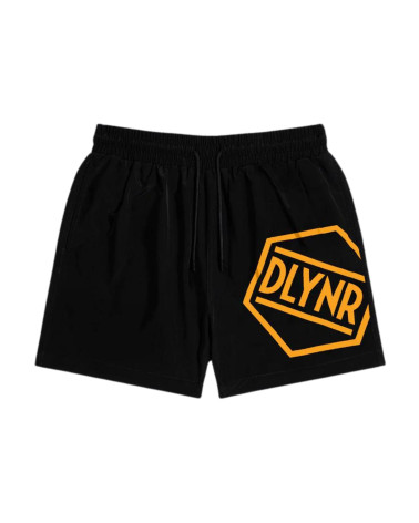 Dolly Noire Logo Swimshorts Black/Orange