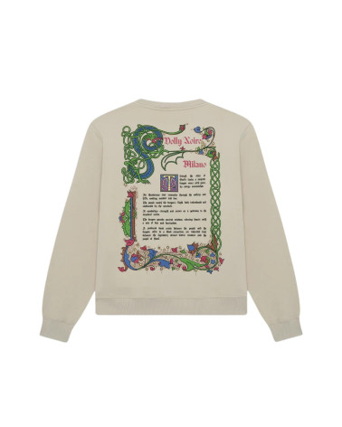 Dolly Noire Dragon Scroll Crewneck Beige