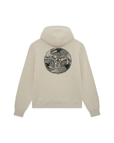 Dolly Noire Three Ravens Hoodie Beige