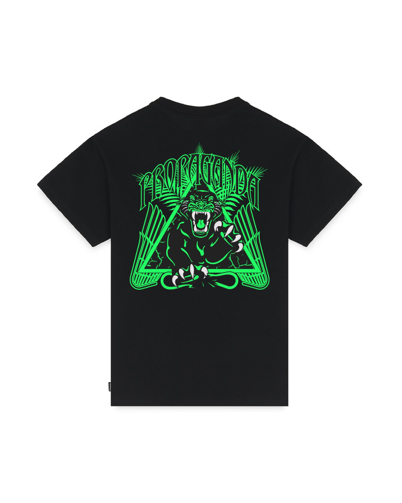 Propaganda Triangle Panther Tee Black