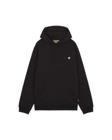 Iuter Heart Logo Hoodie Black