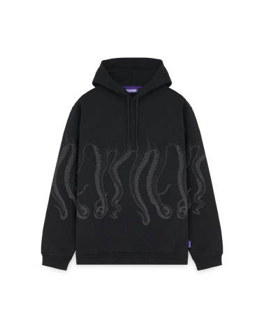 Octopus Outline Hoodie Black