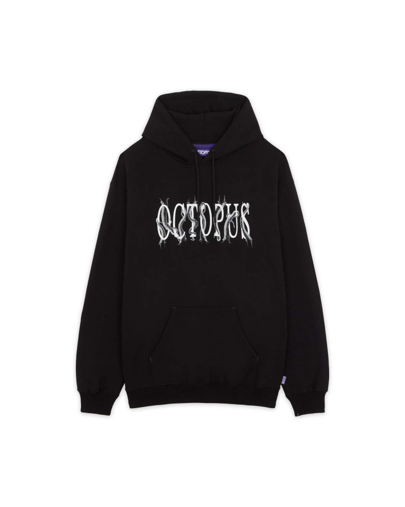 Octopus Tentacles Logo Hoodie Black