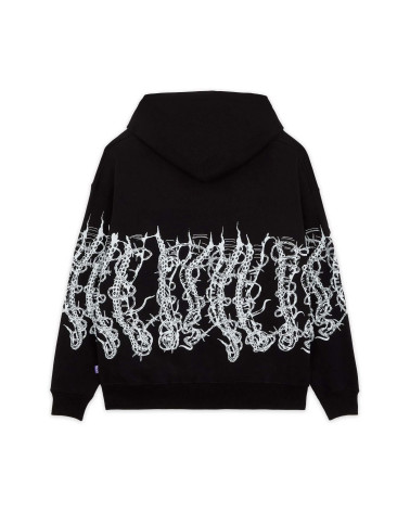 Octopus By Giorgio Di Salvo - Barbed Wire Hoodie Black