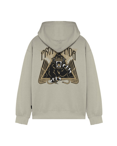 Propaganda Triangle Panther Hoodie Bone