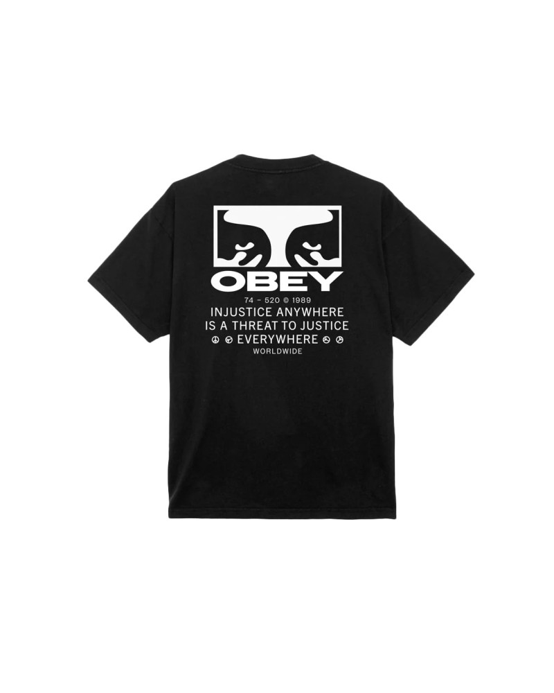 Obey Justice Everywhere T-Shirt Black