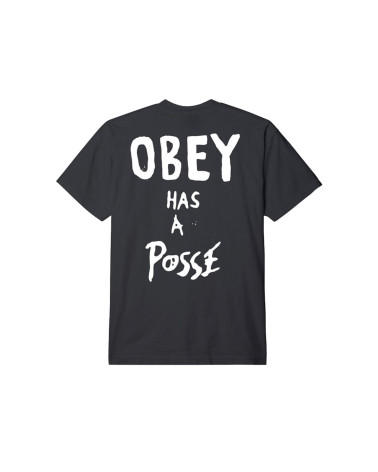 Obey Has a Posse T-Shirt Vintage Black