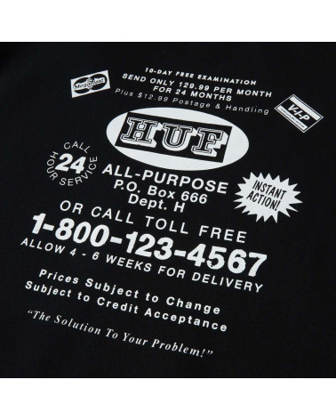 HUF As Seen On Tv Crewneck Sweatshirt Black