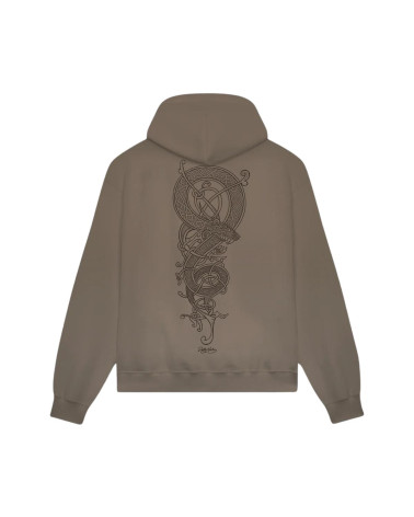 Dolly Noire Dragon Knot Hoodie Brown