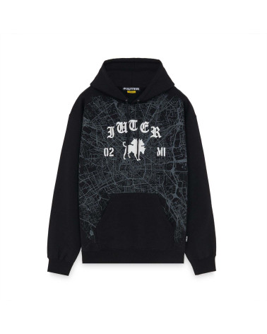 Club Dogo X Iuter Milano Map Logo Hoodie Black