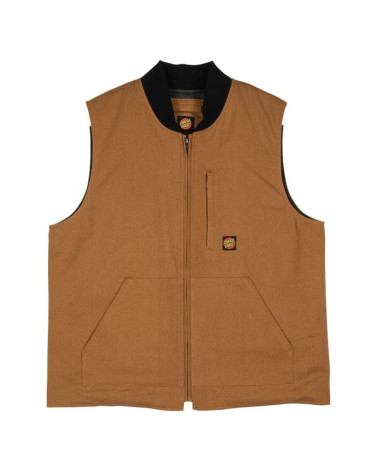 Santa Cruz Classic Label Vest Jacket Biscuit