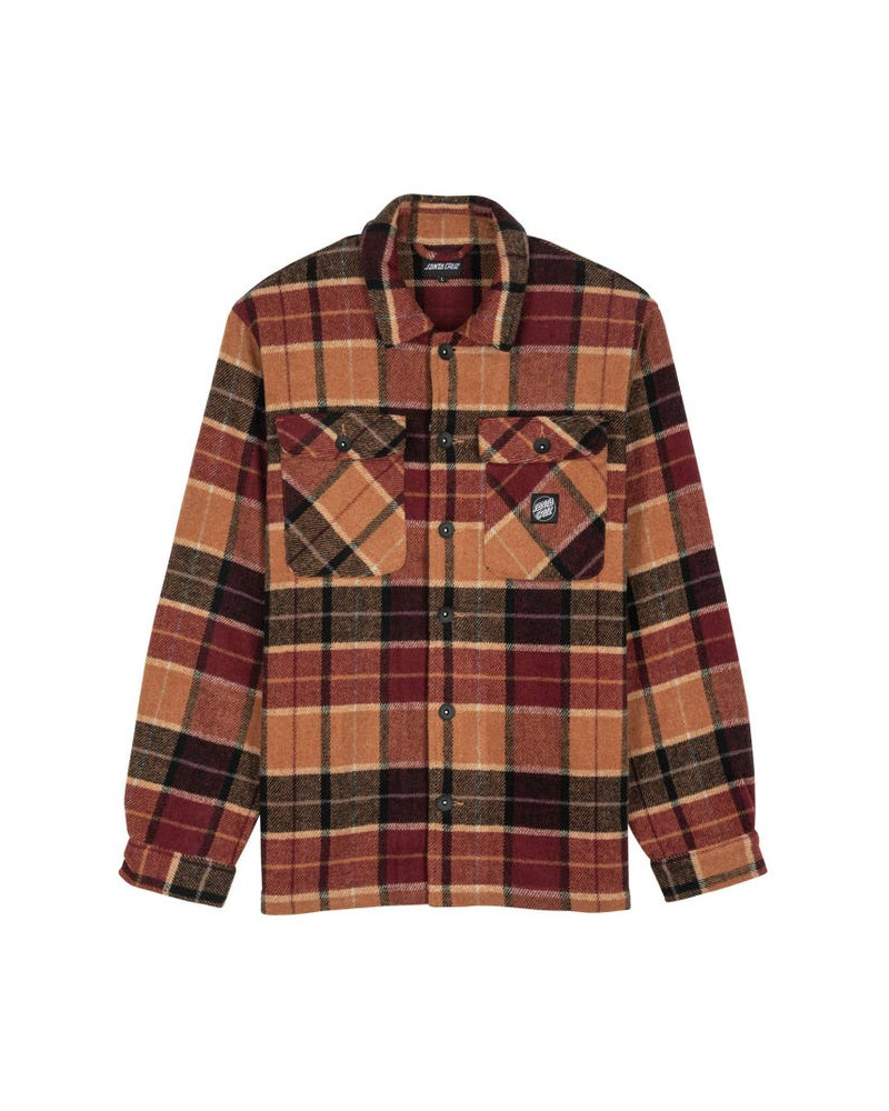 Santa Cruz Lodge Shirt Burnt Orange Check