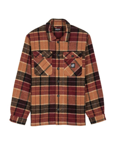 Santa Cruz Lodge Shirt Burnt Orange Check