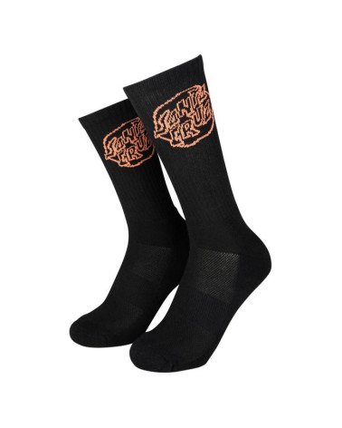 Santa Cruz Fever Dream Dot Socks Black