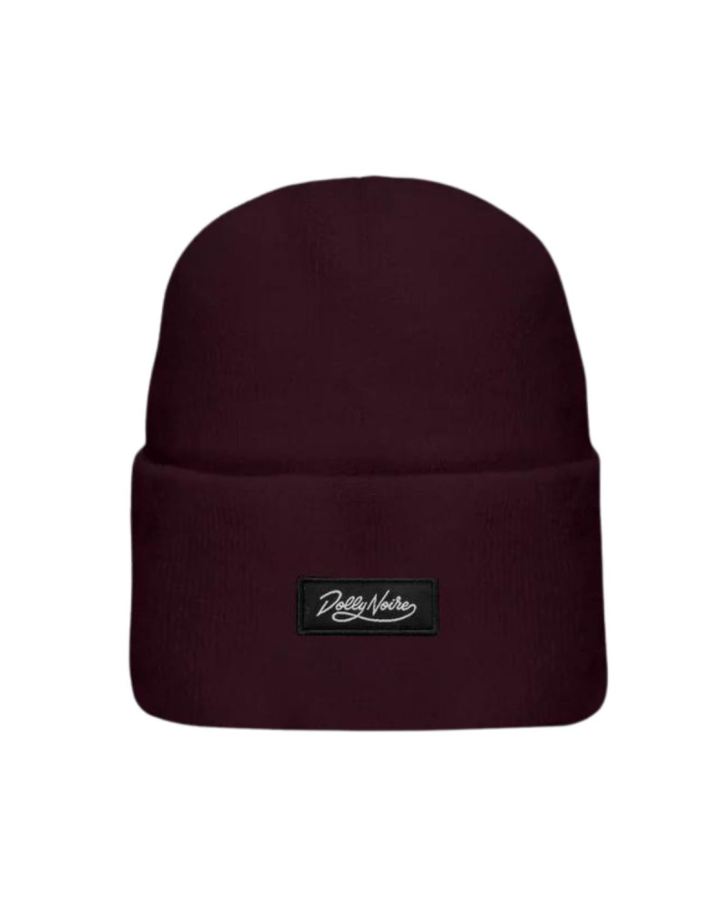 Dolly Noire Logo Beanie Bordeaux