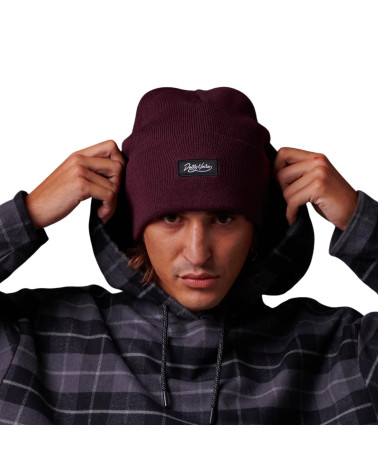 Dolly Noire Logo Beanie Bordeaux