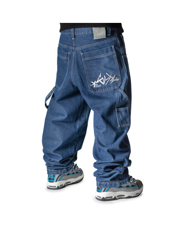 Blueskin Jeans Baggy Denim Blue Stone Washed Dark