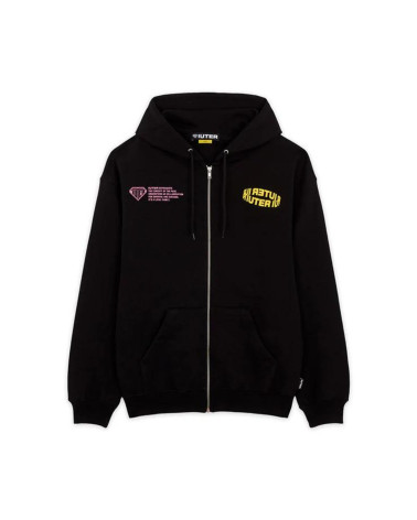 Iuter Mary Zip Hoodie Black