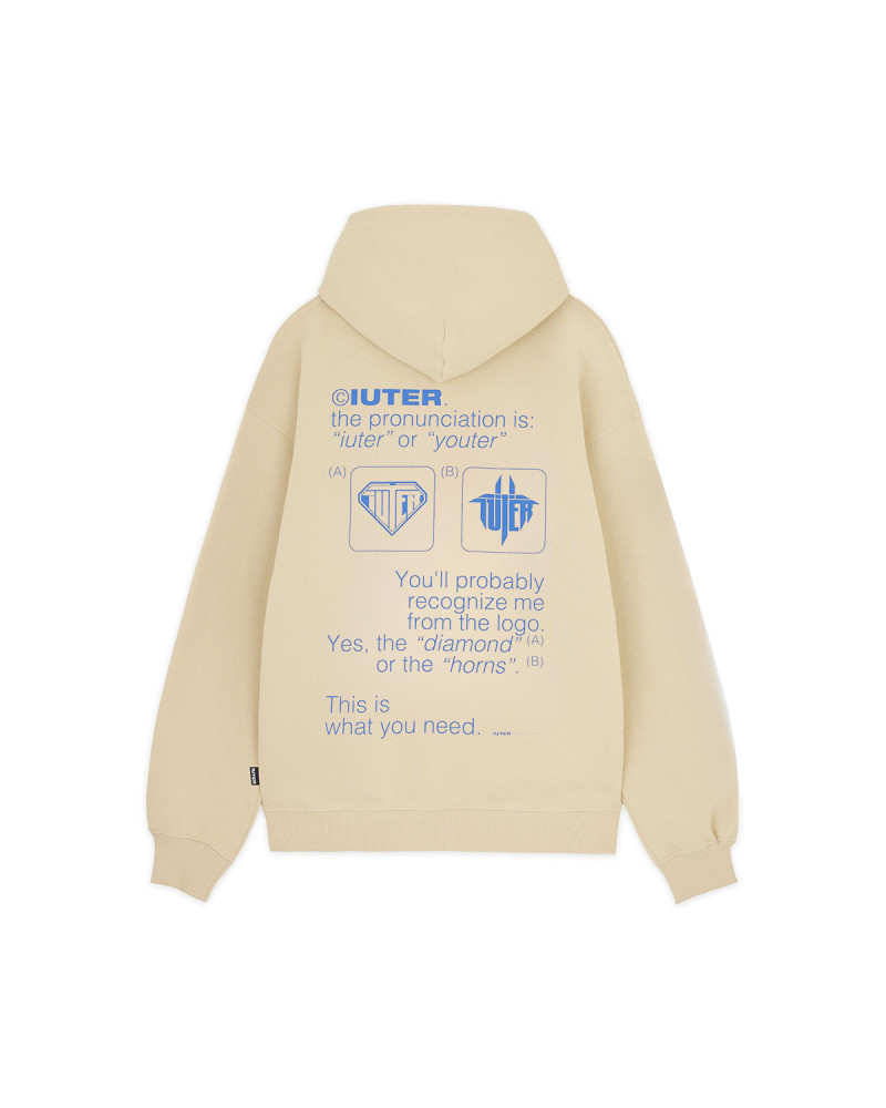 Iuter Sense Hoodie Cream 1