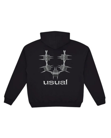 Usual Metal Hoodie Black