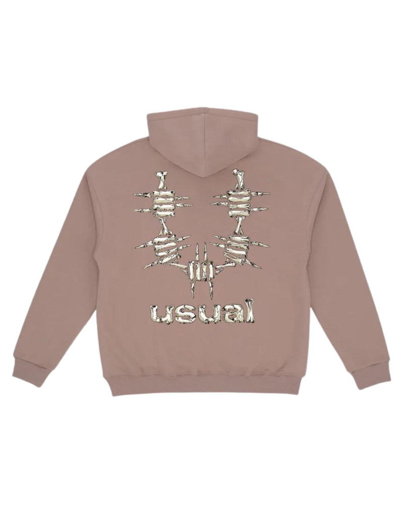 Usual Bones Hoodie Sand