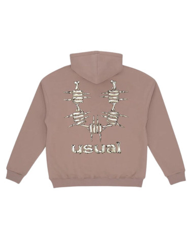 Usual Bones Hoodie Sand