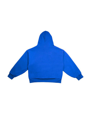 Garment Workshop Double Layer Embrodery Hoodie Brady Blue