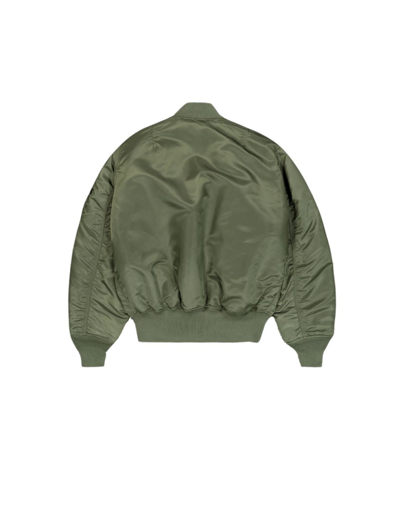 ALPHA INDUSTRIES Bomber MA-1 Natus Jacket Sage newest & Rust Lining Size XS Green Hood