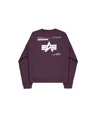 Alpha Industries Logo BP Sweater Plum