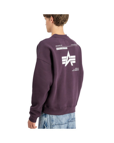 Alpha Industries Logo BP Sweater Plum