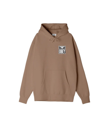 Obey Eyes Icon Premium Pullover Hood Warm Taupe