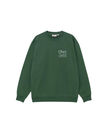 Obey Studios Premium Crewneck Rain Forest