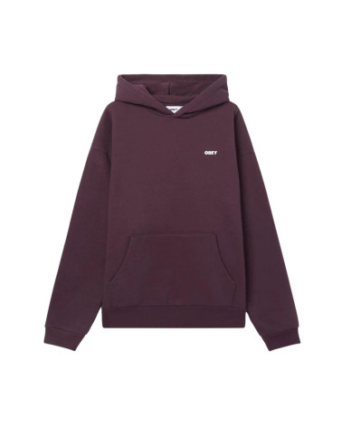 Obey Bold Star Extra Heavy Pullover Plum Perfect