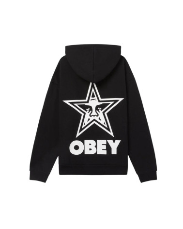 Obey Bold Star Extra Heavy Pullover Black