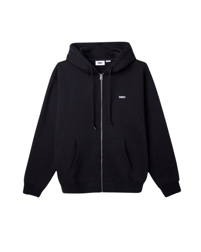 Obey Established Works Bold Zip Hood II Black