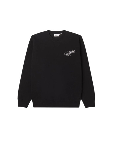 Obey Dog Doodle Crewneck Crewneck Black