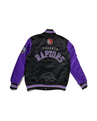 Mitchell & Ness Nba Primetime Heavyweight Satin Jacket Vintage Logo Raptors