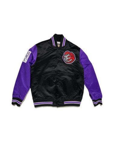 Mitchell & Ness Nba Primetime Heavyweight Satin Jacket Vintage Logo Raptors