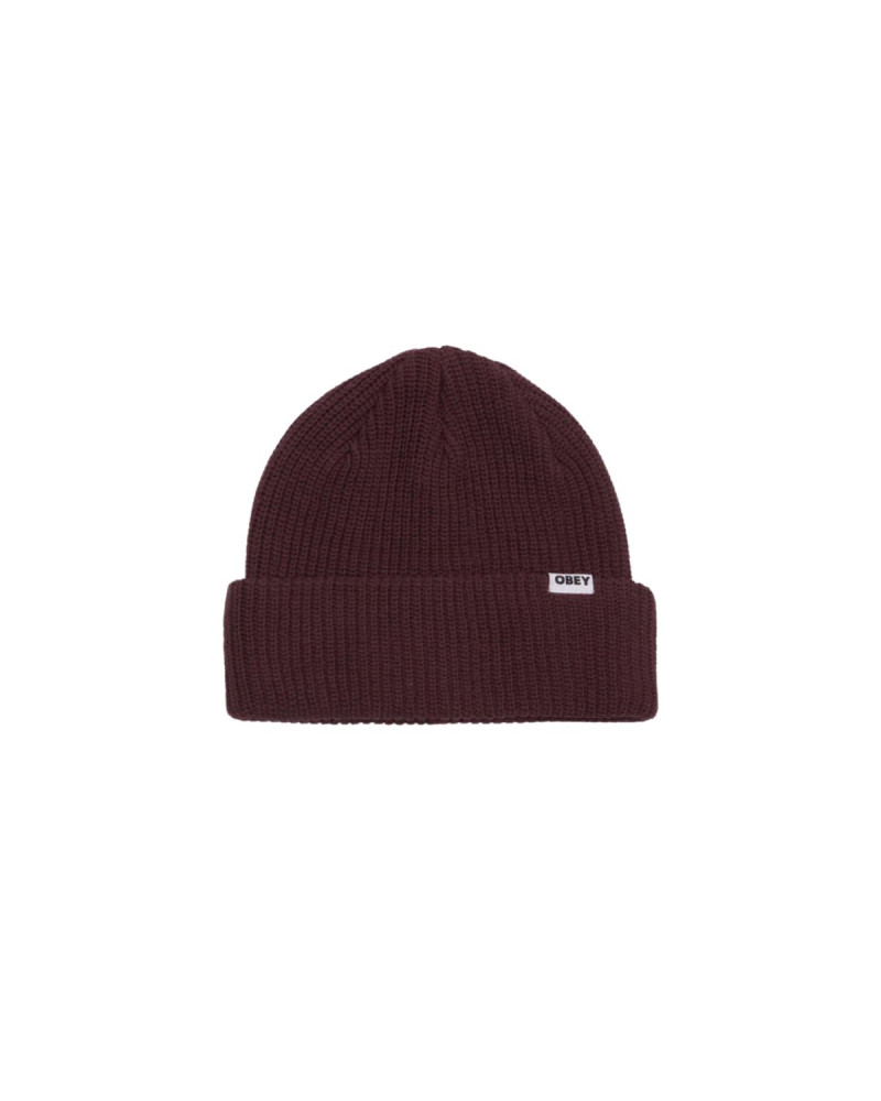 Obey Bold Organic Beanie Plum Perfect