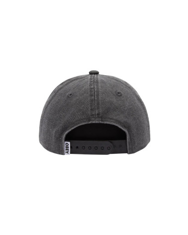 Obey Pigment Posse 6 Panel Snapback Pigment Black