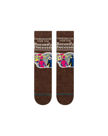 Stance Recently Deceased Crew Sock Brown